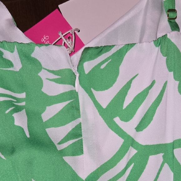 Lilly Pulitzer Vibrant Green and White Jumpsuit - Picture 7 of 7